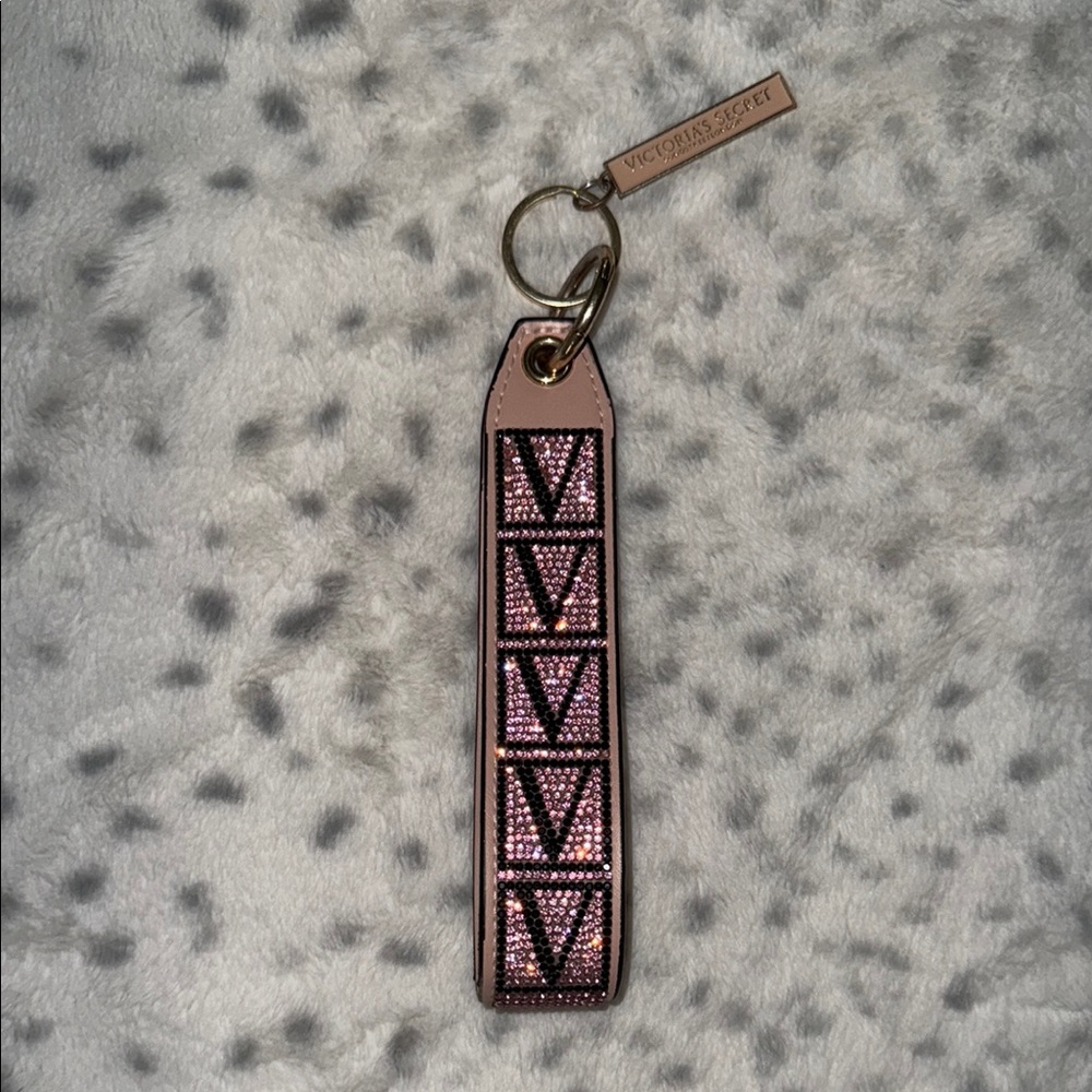 Victoria's Secret RARE orchid blush wristlet Keychain fair condition